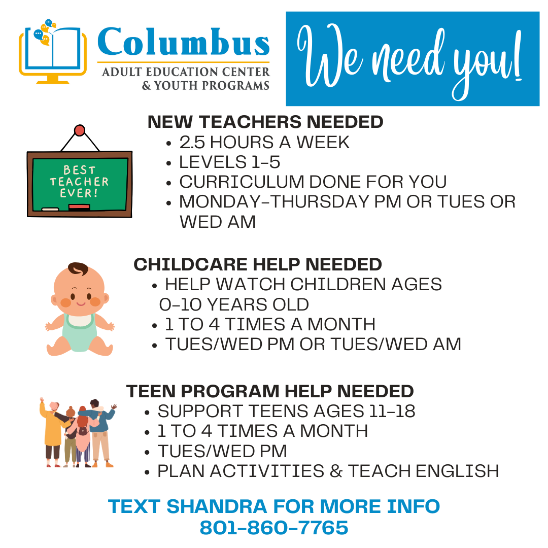 WE NEED YOU WE NEED YOU
